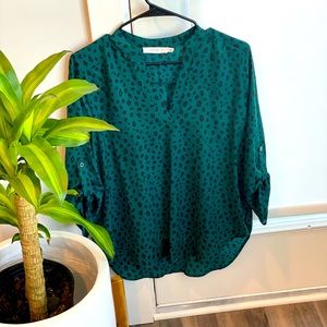 Warren Split Neck Blouse